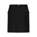Minigonna in twill di viscosa e lana 838765 TRT011000 BALENCIAGA 