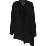 Blusa-sciarpa in georgette di seta 839280 TIN131000 BALENCIAGA 