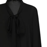 Blusa-sciarpa in georgette di seta 839280 TIN131000 BALENCIAGA 