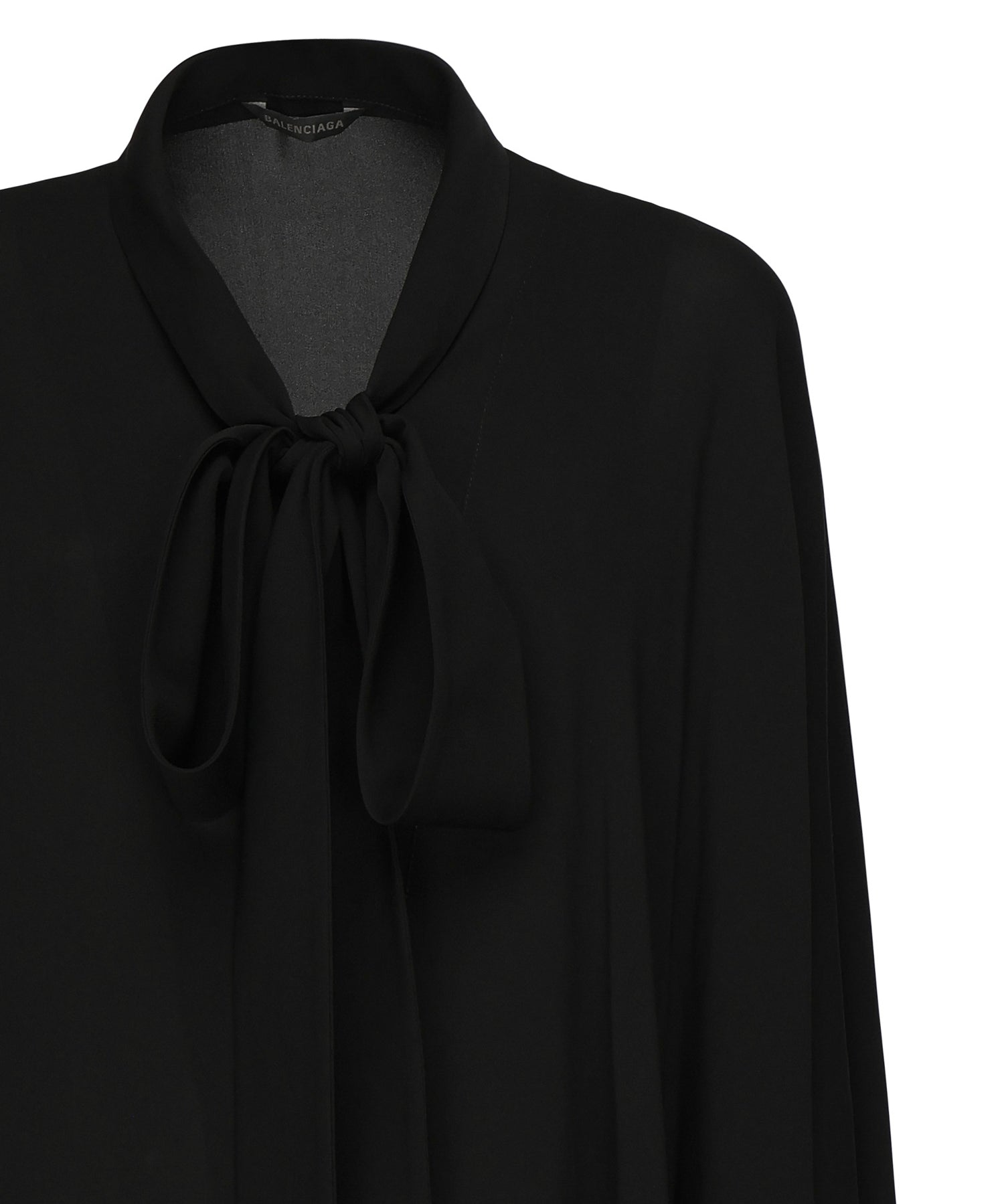 Blusa-sciarpa in georgette di seta 839280 TIN131000 BALENCIAGA 