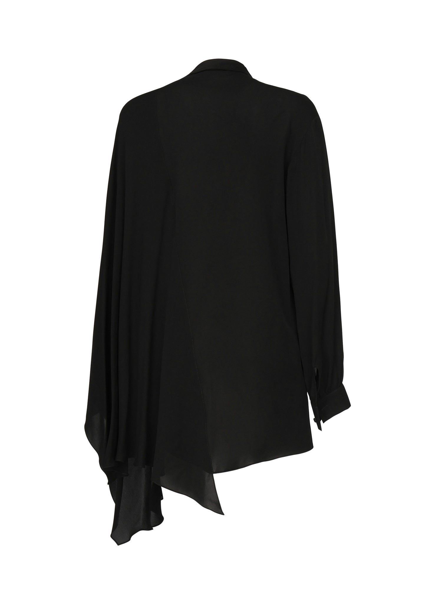 Blusa-sciarpa in georgette di seta 839280 TIN131000 BALENCIAGA 