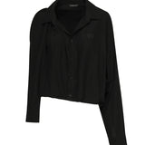 Camicia monospalla in popeline 839287 TRO371000 BALENCIAGA 