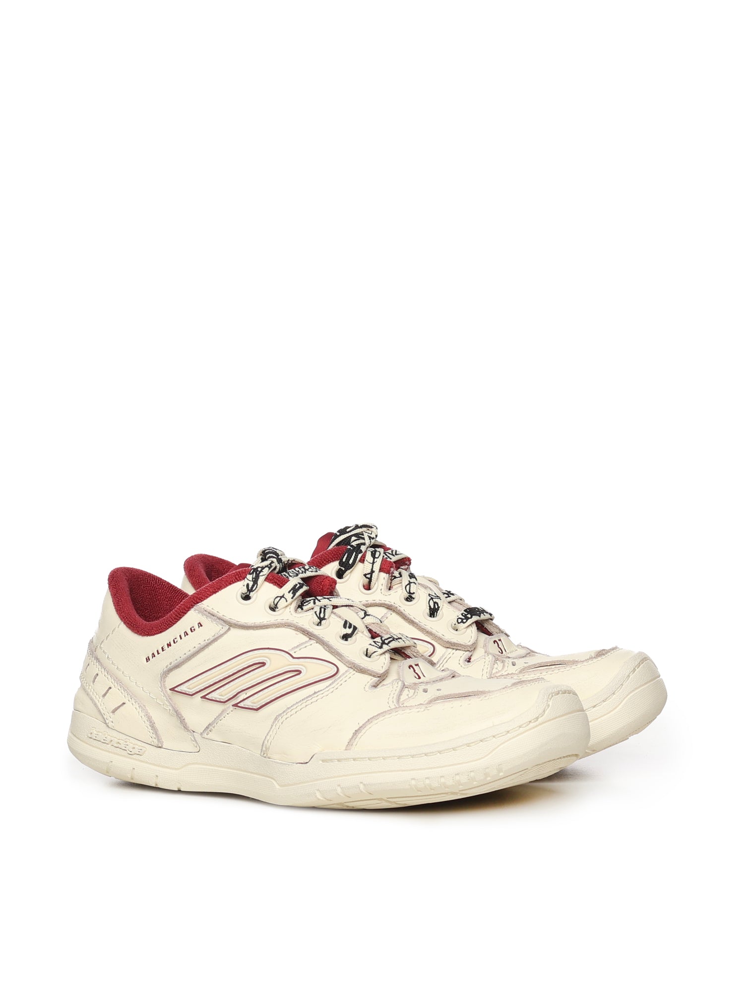 Sneaker Hamptons Worn-Out Medio in pelle 841763 WCURS9960 BALENCIAGA 