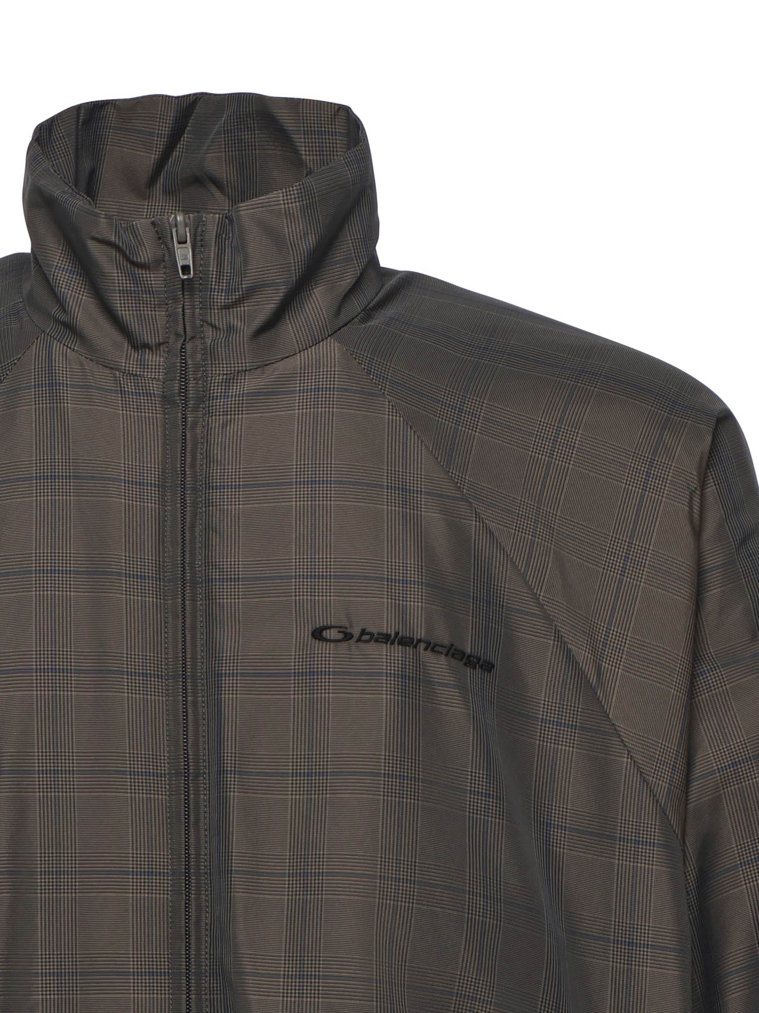 Giubbotto in nylon con stampa madras<BR/> 843937 TSO401460 BALENCIAGA 