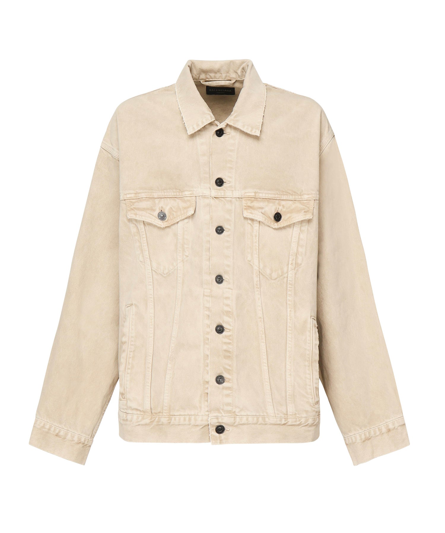 Giacca in denim con logo 844891 TSWB29501 BALENCIAGA 