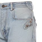 Jeans dritti City in denim di cotone 849953 TTW744200 BALENCIAGA 