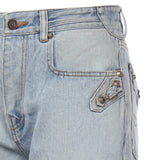 Jeans dritti City in denim di cotone 849953 TTW744200 BALENCIAGA 