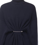 Mini abito Pinched in maglia di lana e cotone 850028 T17594140 BALENCIAGA 