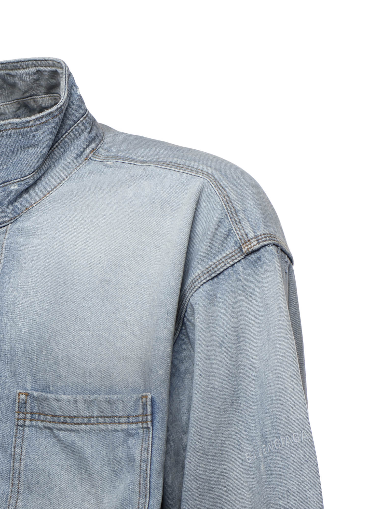 Camicia in denim di cotone 850059 TTWA34200 BALENCIAGA 