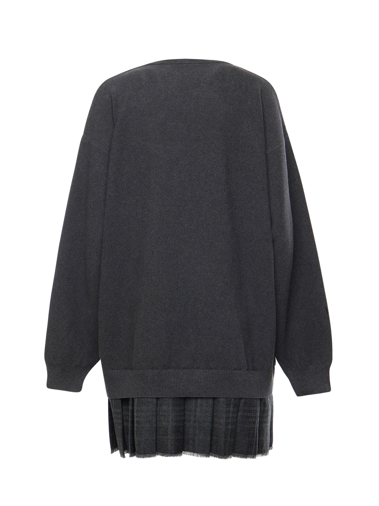 Abito stile pullover layered in maglia di piqué di cotone 850289 T34241167 BALENCIAGA 