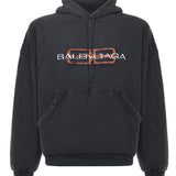 Hoodie "BB Icon Stencil" in pile dry 850349 TTVD71041 BALENCIAGA 