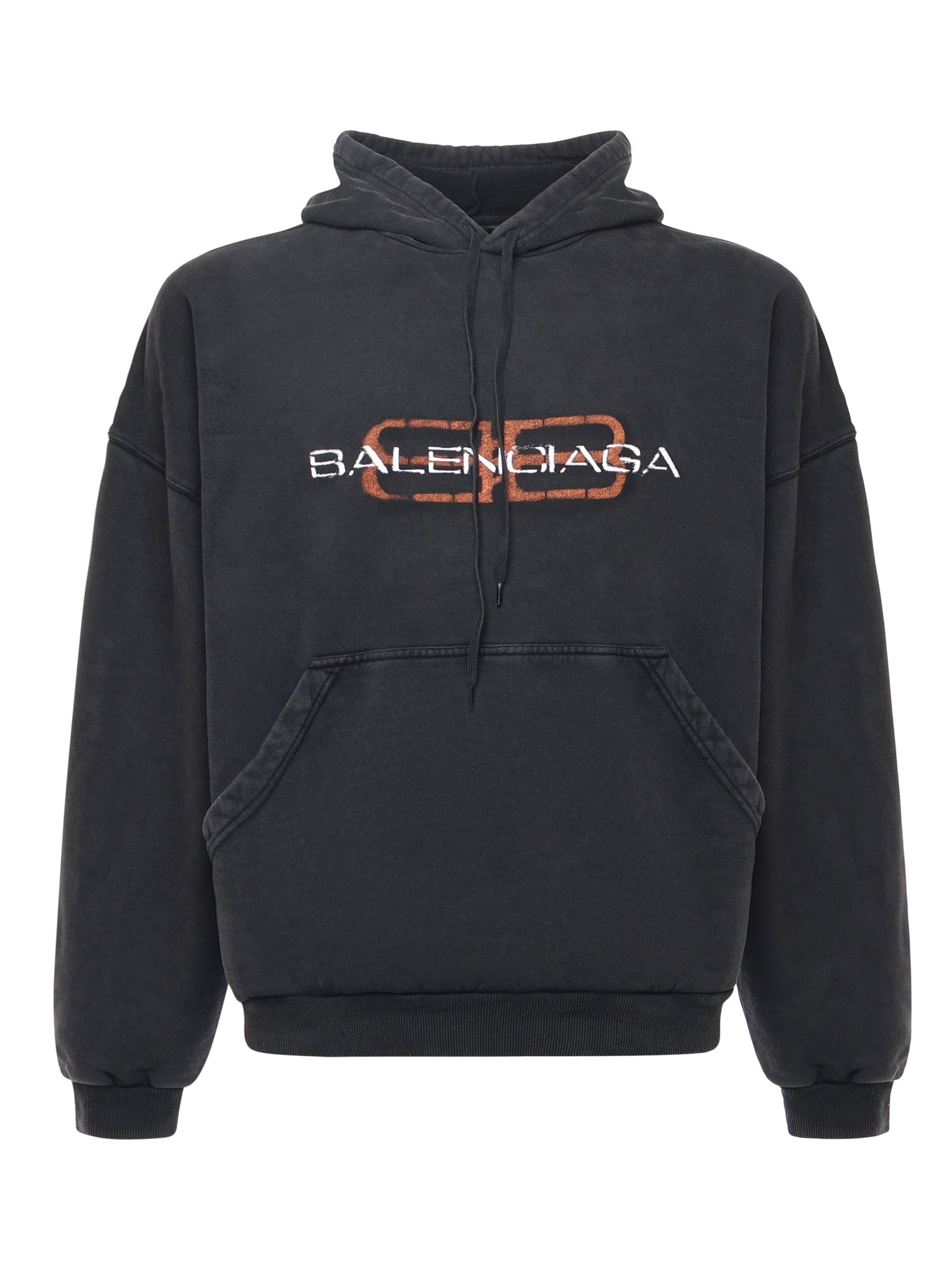 Hoodie "BB Icon Stencil" in pile dry 850349 TTVD71041 BALENCIAGA 