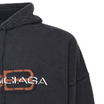 Hoodie "BB Icon Stencil" in pile dry 850349 TTVD71041 BALENCIAGA 