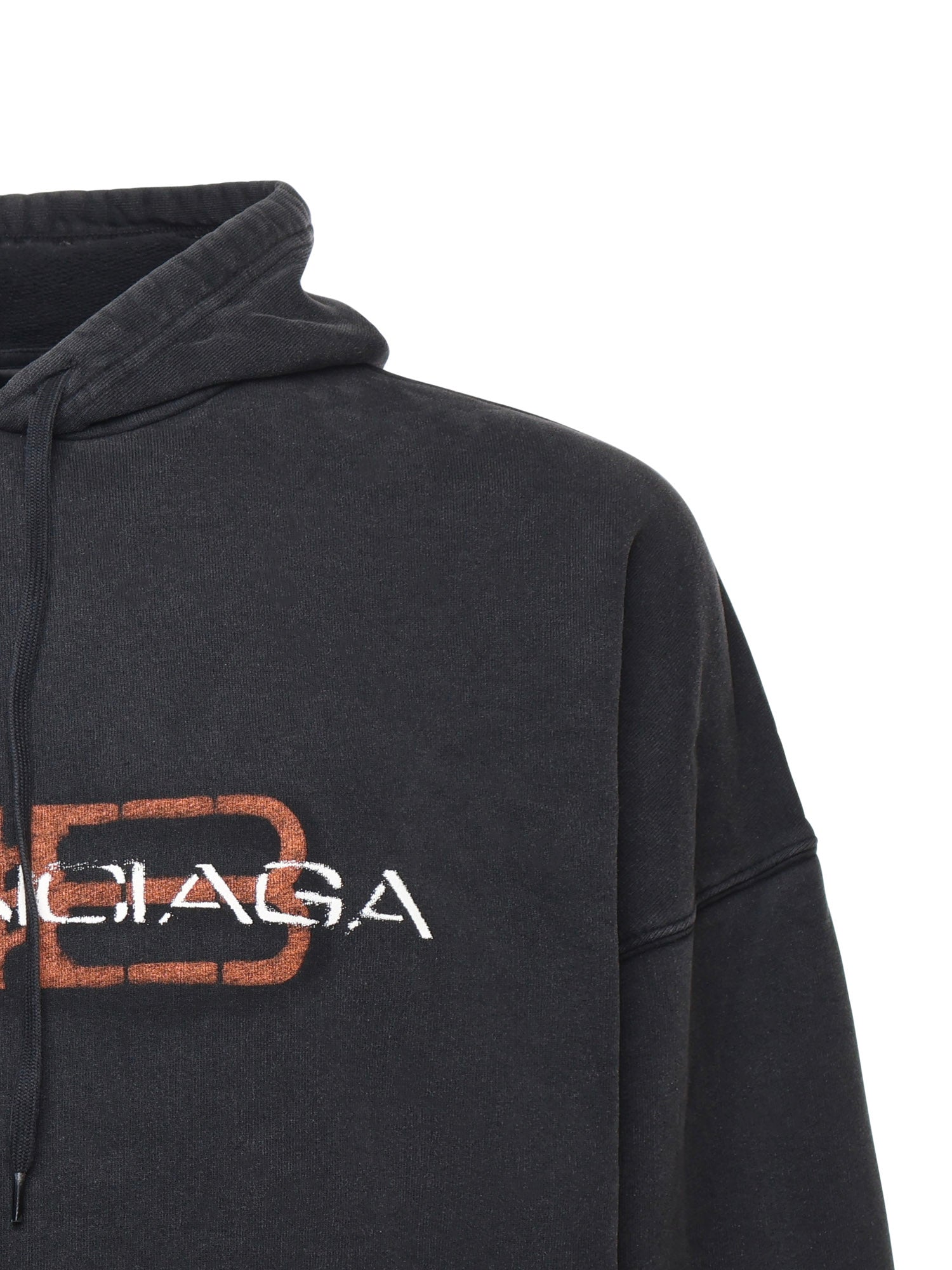 Hoodie "BB Icon Stencil" in pile dry 850349 TTVD71041 BALENCIAGA 