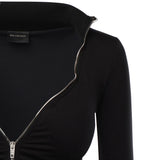 Giacca con zip Bra Cup in pile 850440 TTVI91000 BALENCIAGA 