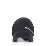 Berretto "Tilted Typo" in drill di cotone 854036 410B21000 BALENCIAGA 