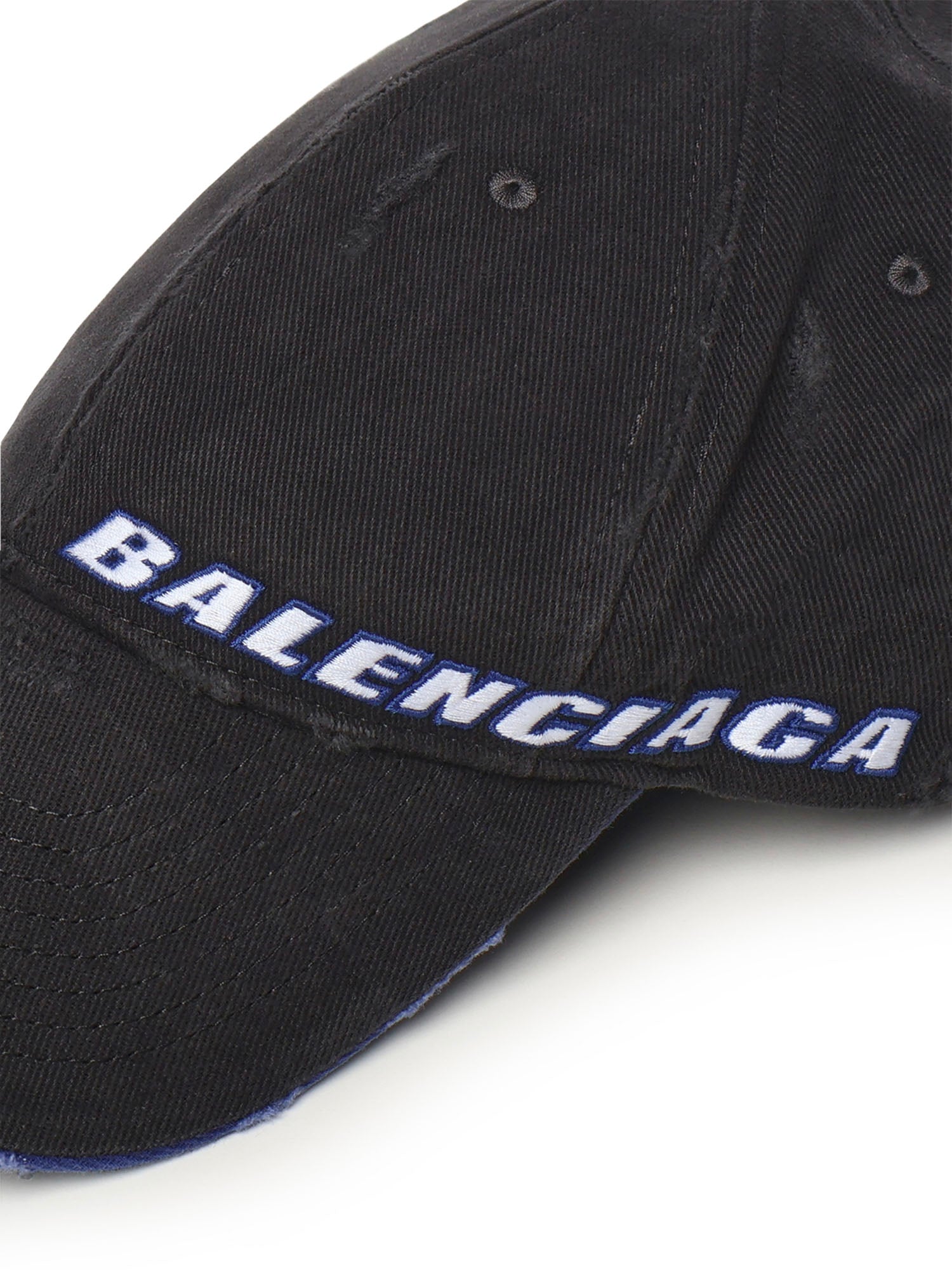 Berretto "Tilted Typo" in drill di cotone 854036 410B21000 BALENCIAGA 