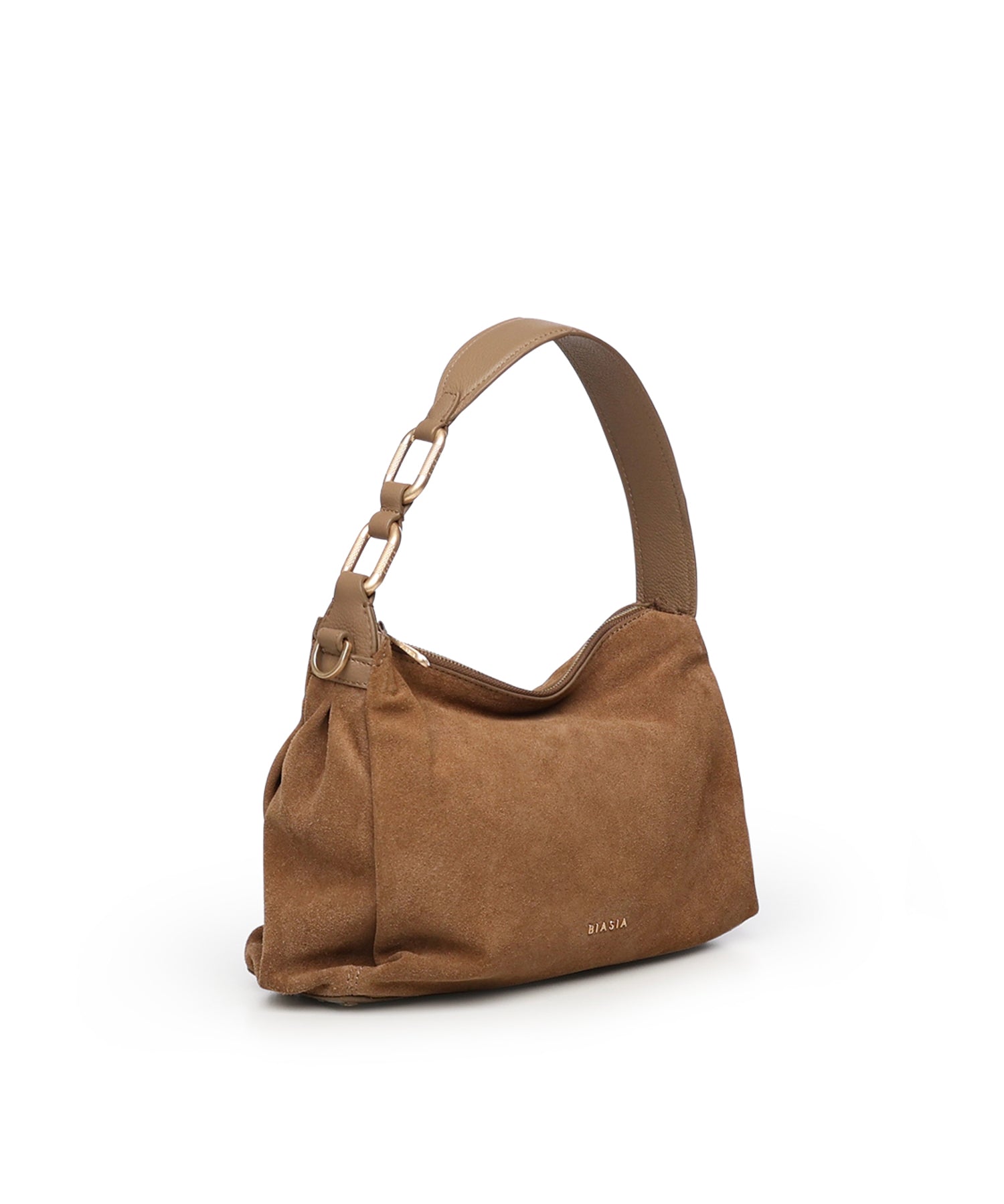 Borsa a spalla in camoscio BIBP9DP01C TAUPE BIASIA 
