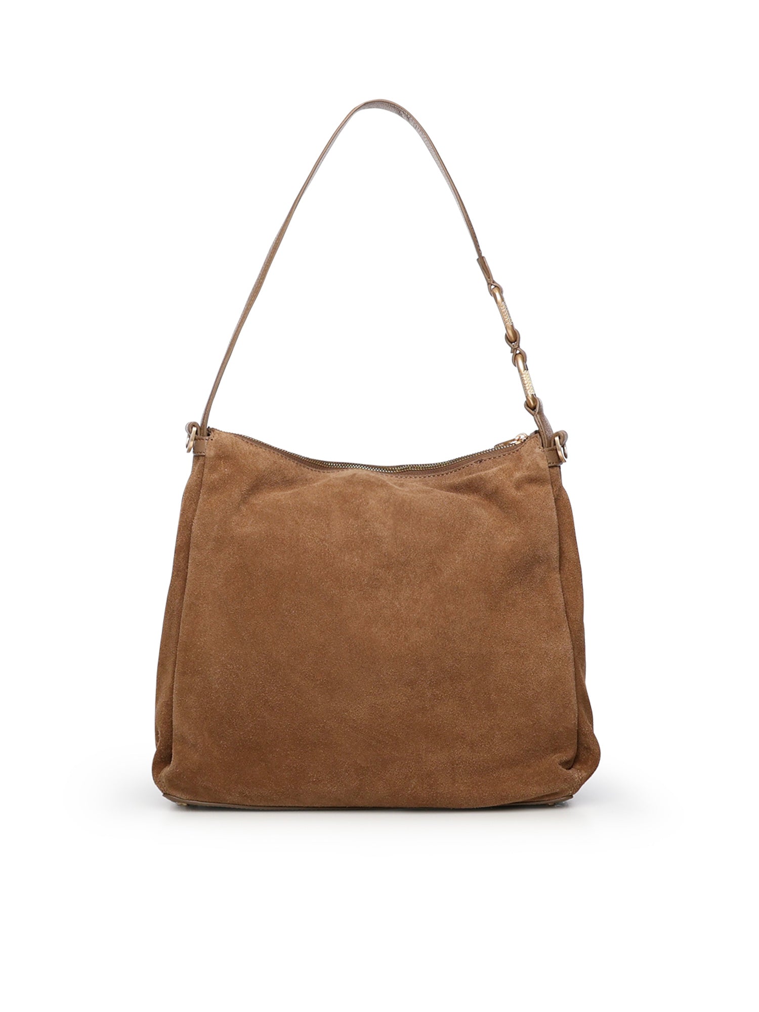 Borsa a spalla in camoscio BIBP9DP02C TAUPE BIASIA 