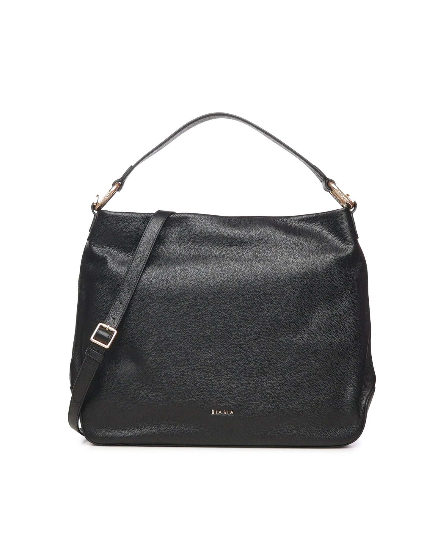 Borsa a spalla con logo BIBP9E502 NERO BIASIA 