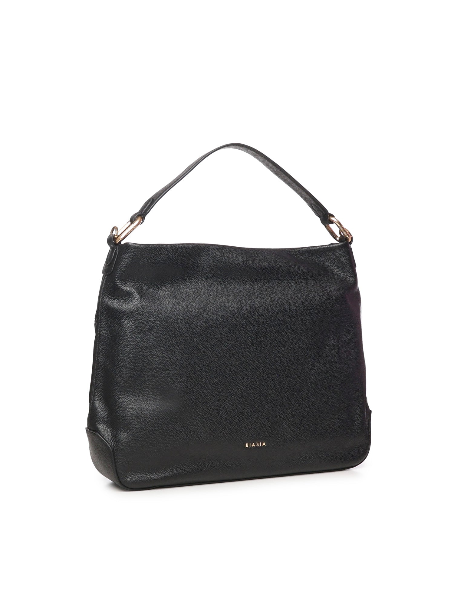 Borsa a spalla con logo BIBP9E502 NERO BIASIA 