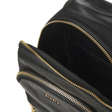 Zaino in pelle con logo BIBP9E504 NERO BIASIA 