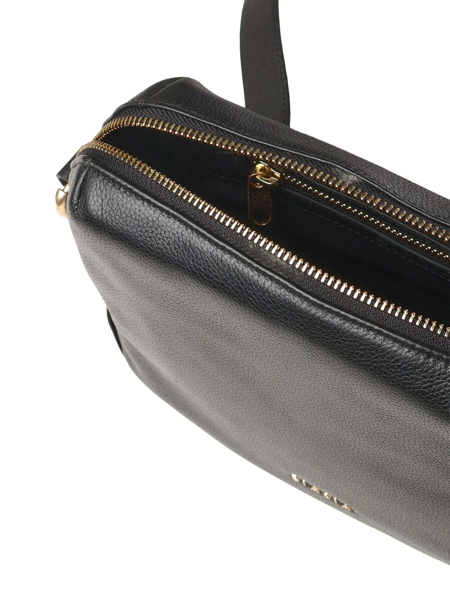 Borsa a tracolla in pelle con logo BIBP9E506 NERO BIASIA 