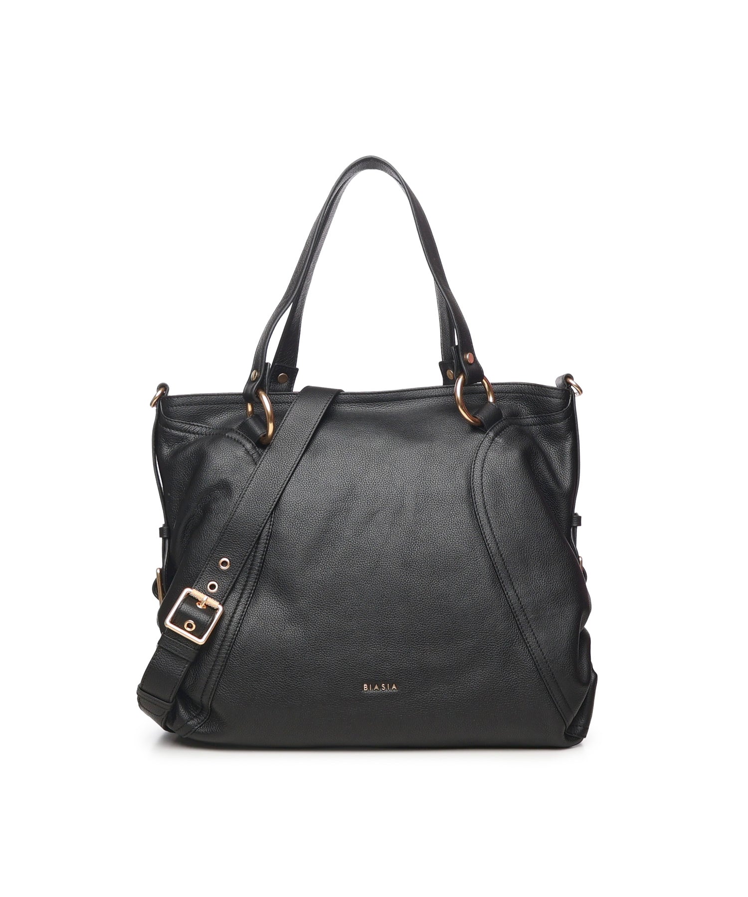 Borsa shopper Weave in pelle BIBP9E601 NERO BIASIA 