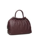 Borsa in pelle con logo BIBP9E701 PRUGNA BIASIA 