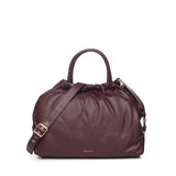 Borsa in pelle con logo BIBP9E701 PRUGNA BIASIA 