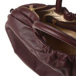Borsa in pelle con logo BIBP9E701 PRUGNA BIASIA 