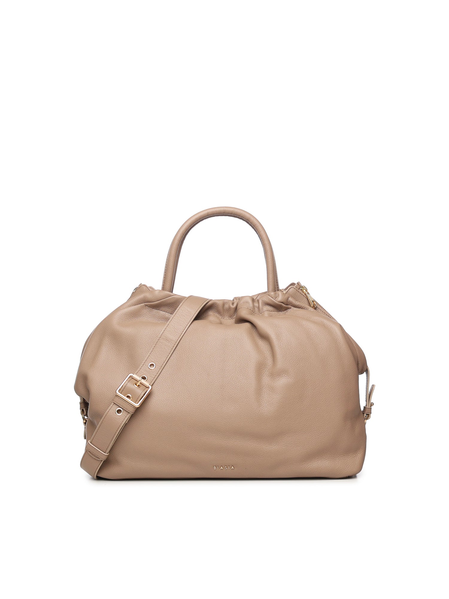 Borsa in pelle con logo BIBP9E701 TAUPE BIASIA 