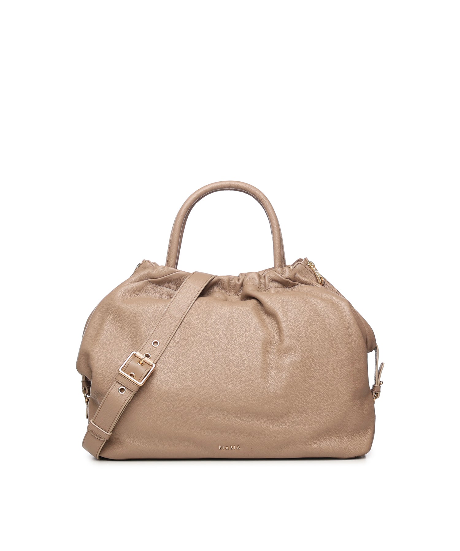 Borsa in pelle con logo BIBP9E701 TAUPE BIASIA 