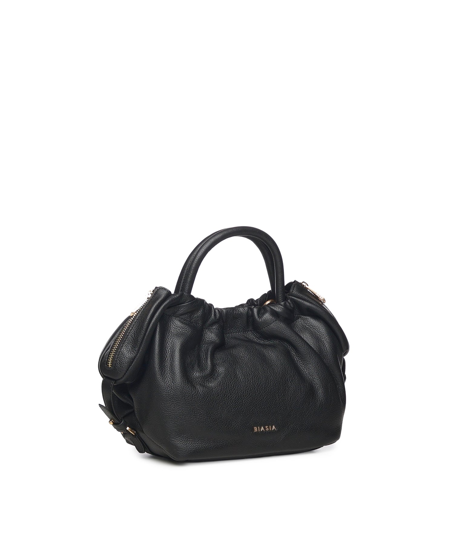 Borsa in pelle con logo BIBP9E702 NERO BIASIA 