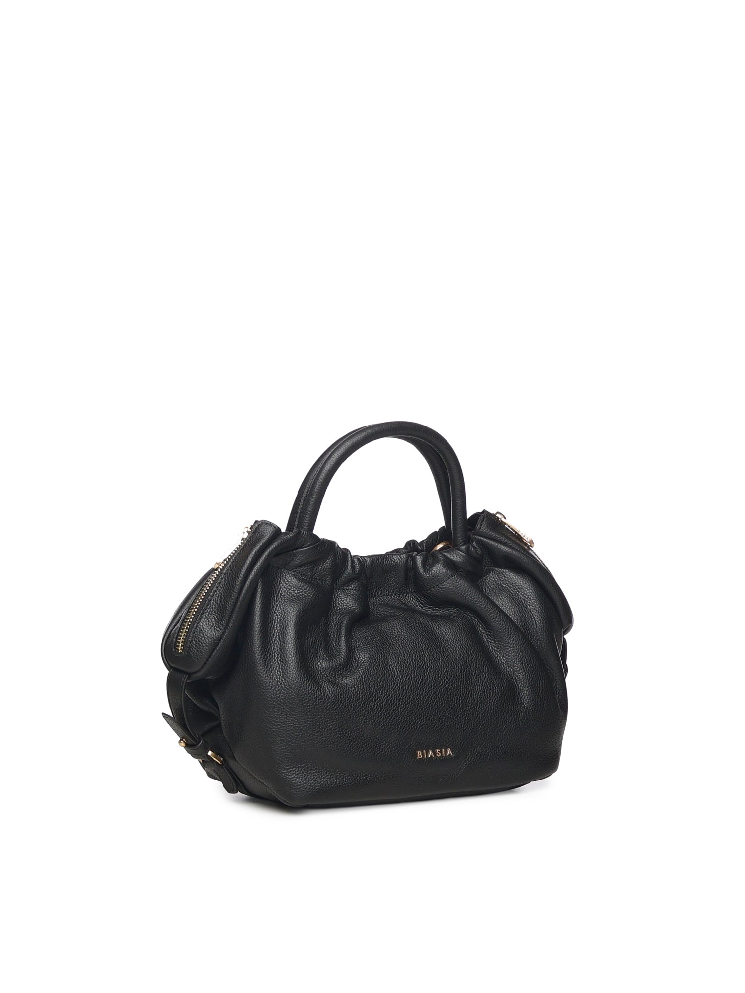 Borsa in pelle con logo BIBP9E702 NERO BIASIA 