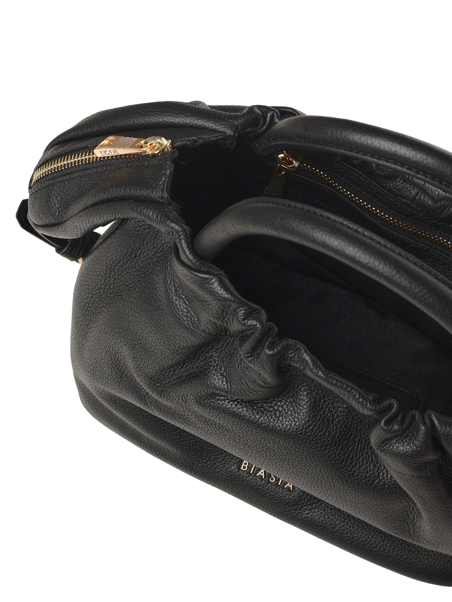 Borsa in pelle con logo BIBP9E702 NERO BIASIA 
