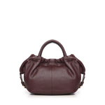 Borsa in pelle con logo<BR/> BIBP9E702 PRUGNA BIASIA 