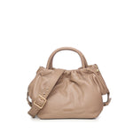 Borsa in pelle con logo<BR/> BIBP9E702 TAUPE BIASIA 