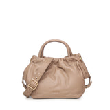 Borsa in pelle con logo<BR/> BIBP9E702 TAUPE BIASIA 