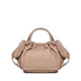 Borsa in pelle con logo<BR/> BIBP9E702 TAUPE BIASIA 