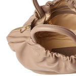 Borsa in pelle con logo<BR/> BIBP9E702 TAUPE BIASIA 