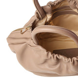Borsa in pelle con logo<BR/> BIBP9E702 TAUPE BIASIA 
