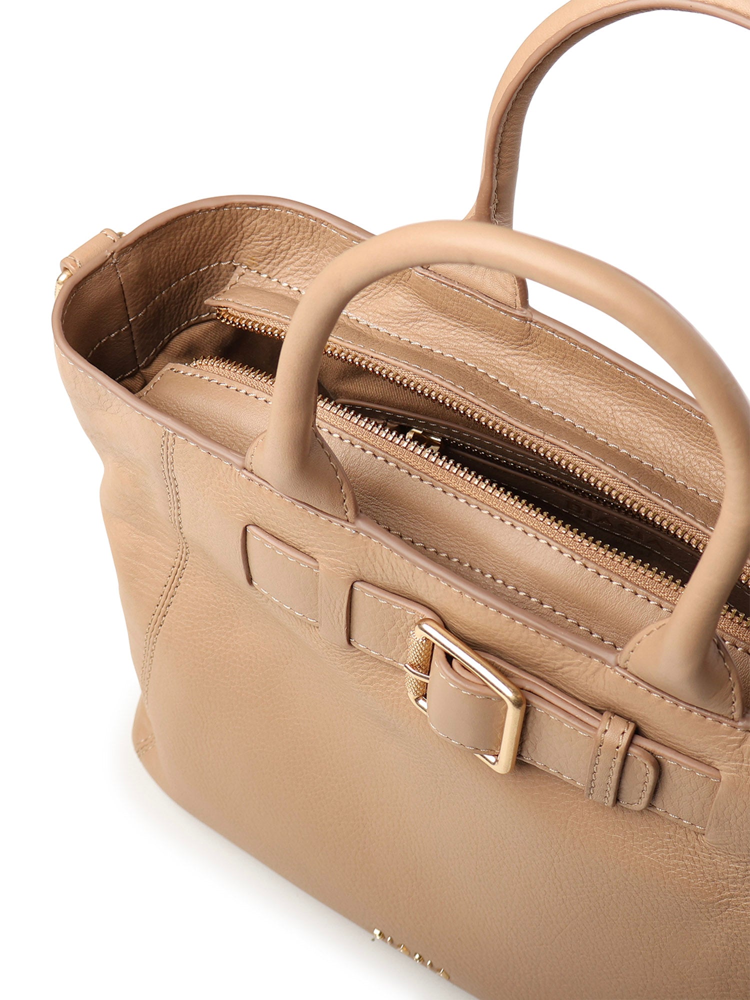 Borsa a mano in pelle BIBP9EC02 CAMEL BIASIA 