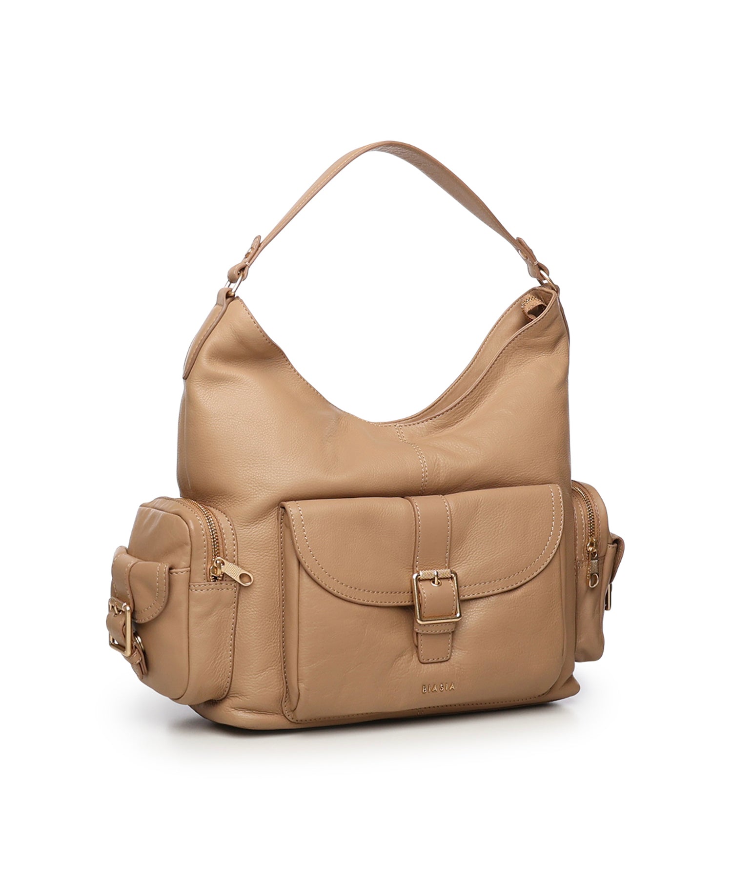 Borsa a spalla Factor in pelle BIBP9EC03 CAMEL BIASIA 