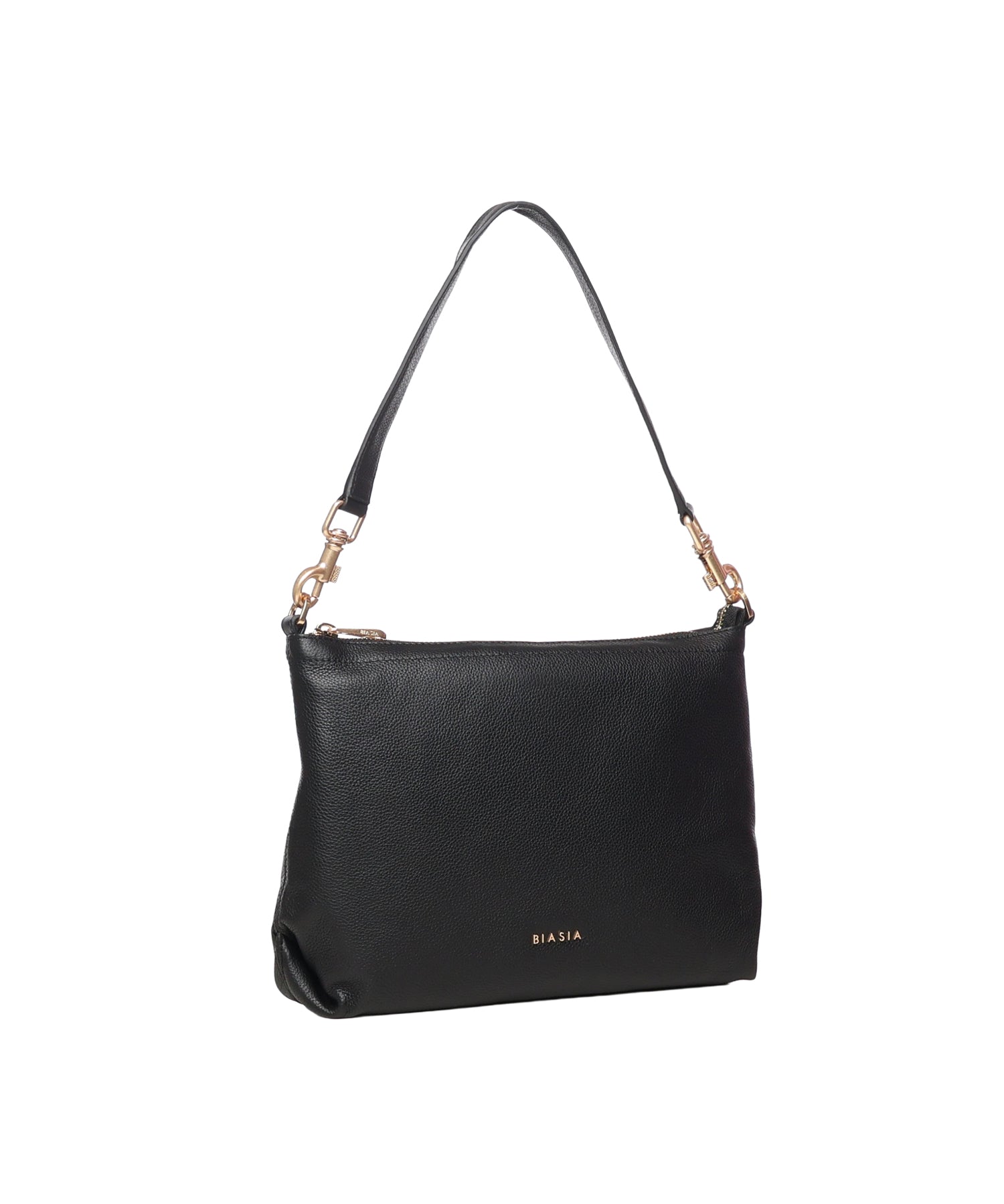 Borsa a spalla con logo BIBP9FA01 NERO BIASIA 