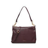 Borsa a spalla con logo BIBP9FA01 PRUGNA BIASIA 