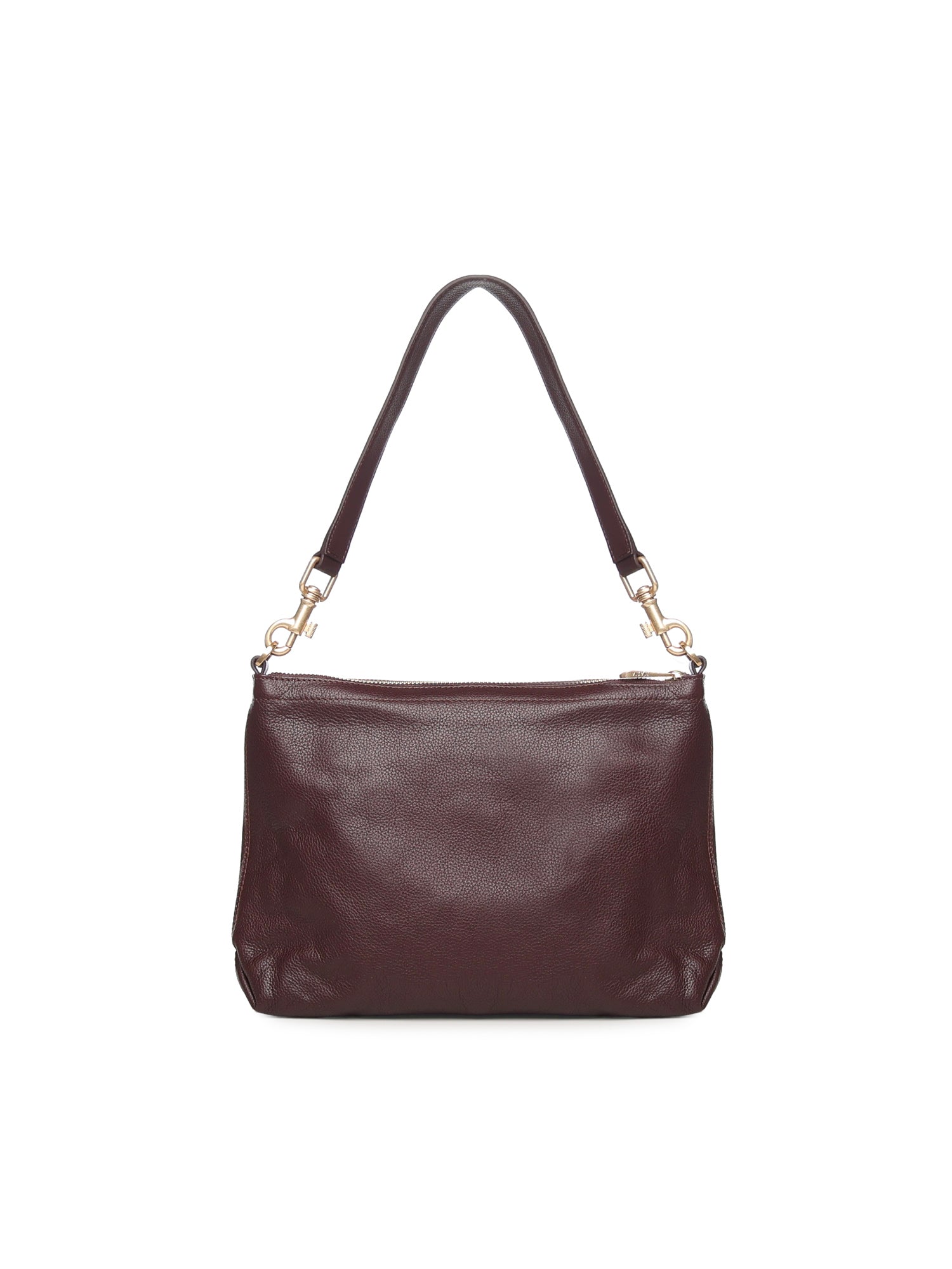 Borsa a spalla con logo BIBP9FA01 PRUGNA BIASIA 