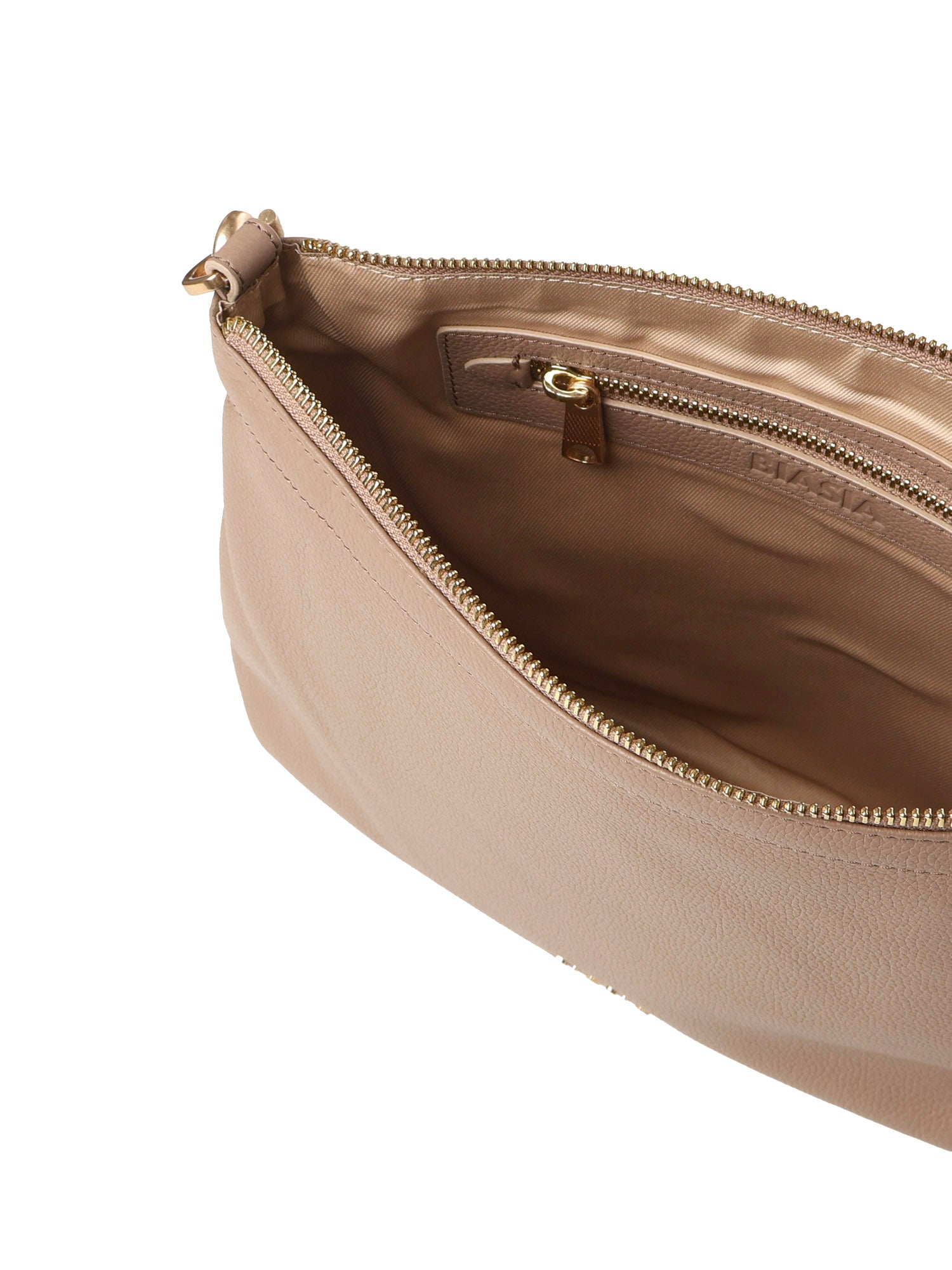 Borsa a spalla con logo BIBP9FA01 TAUPE BIASIA 