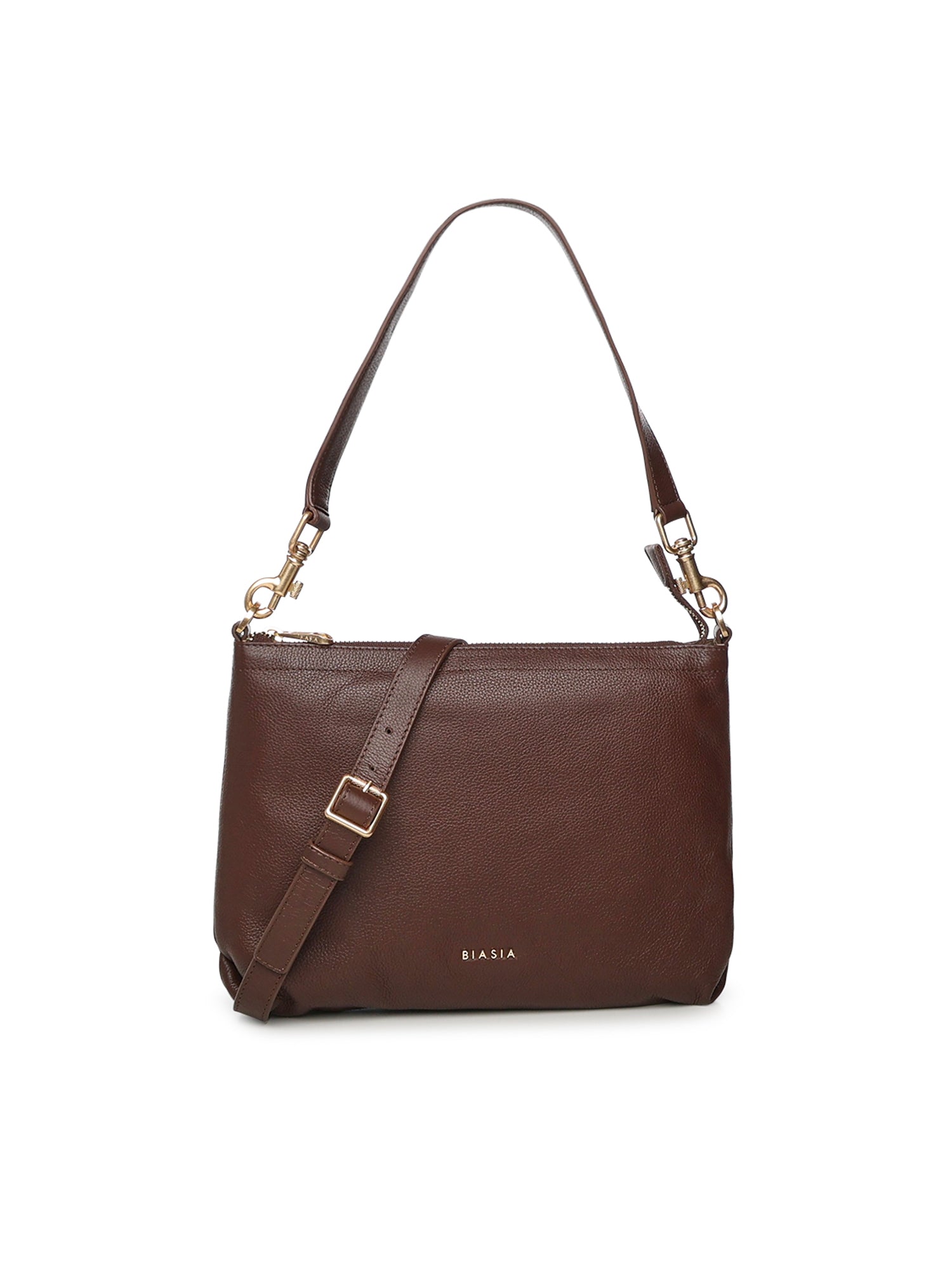 Borsa a spalla con logo BIBP9FA01 TESTA DI MORO BIASIA 