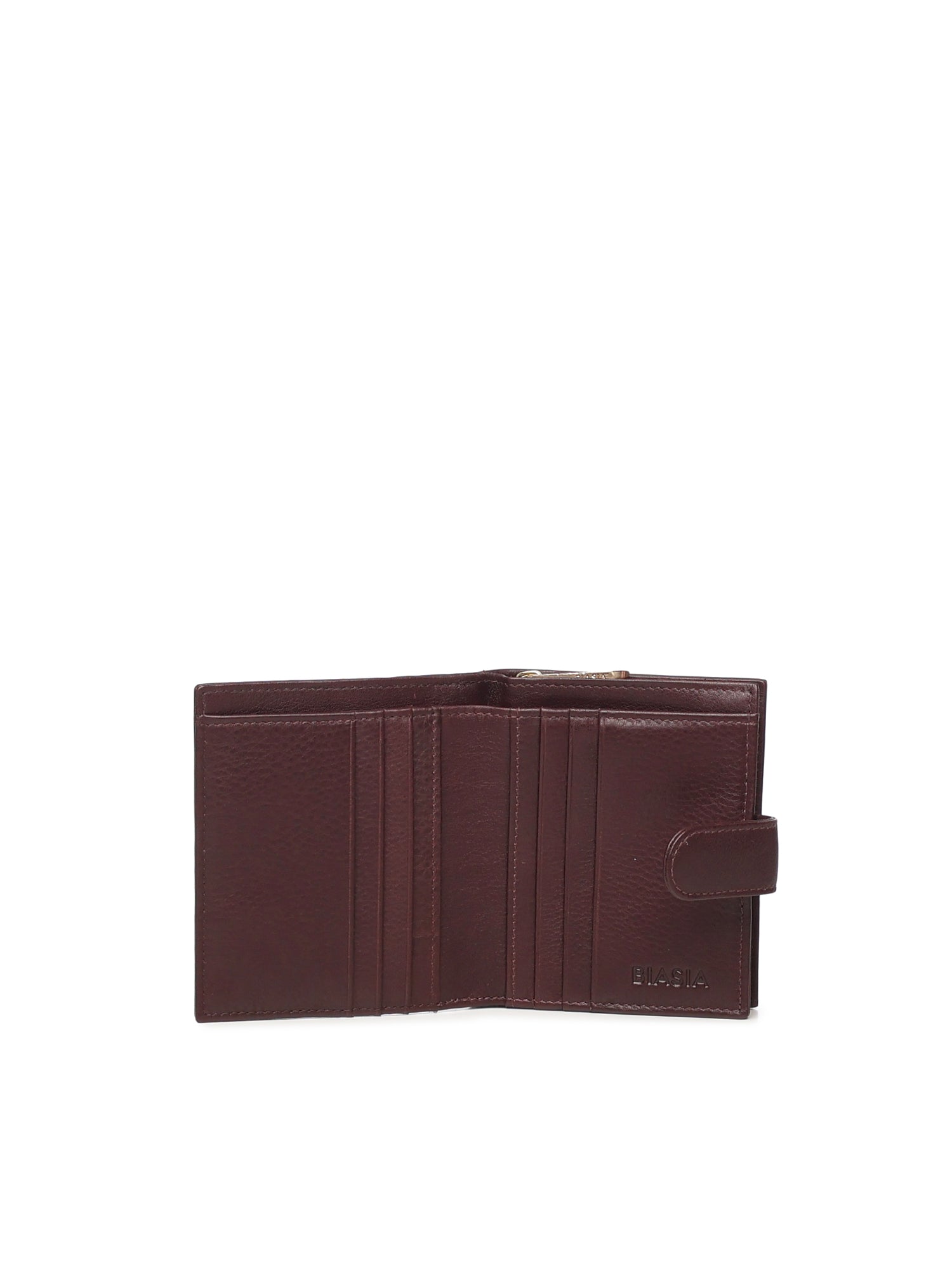 Portafoglio con logo in pelle BIPP9FF215 PRUGNA BIASIA 